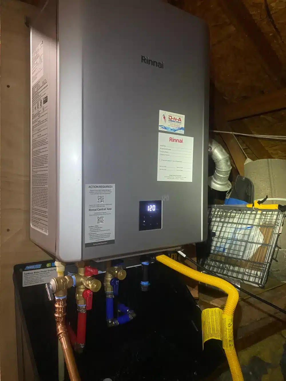 Tankless water heater in Plano, TX
